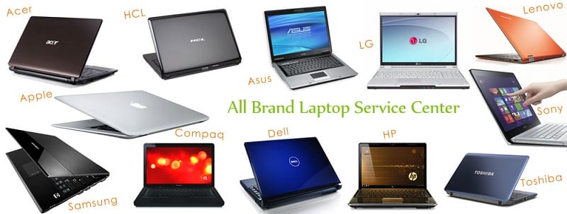Apple Acer Samsung HCL Compaq Asus Dell LG HP Lenovo Sony Toshiba Service Center