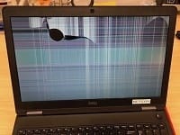 Dell laptop screen damaged broken