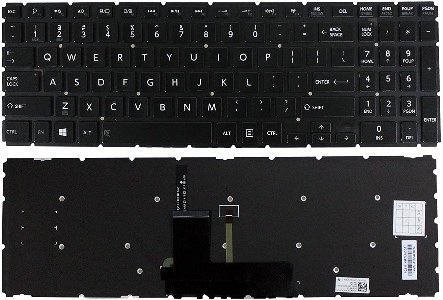 Toshiba Satellite S55T-B5273NR Laptop Keyboard